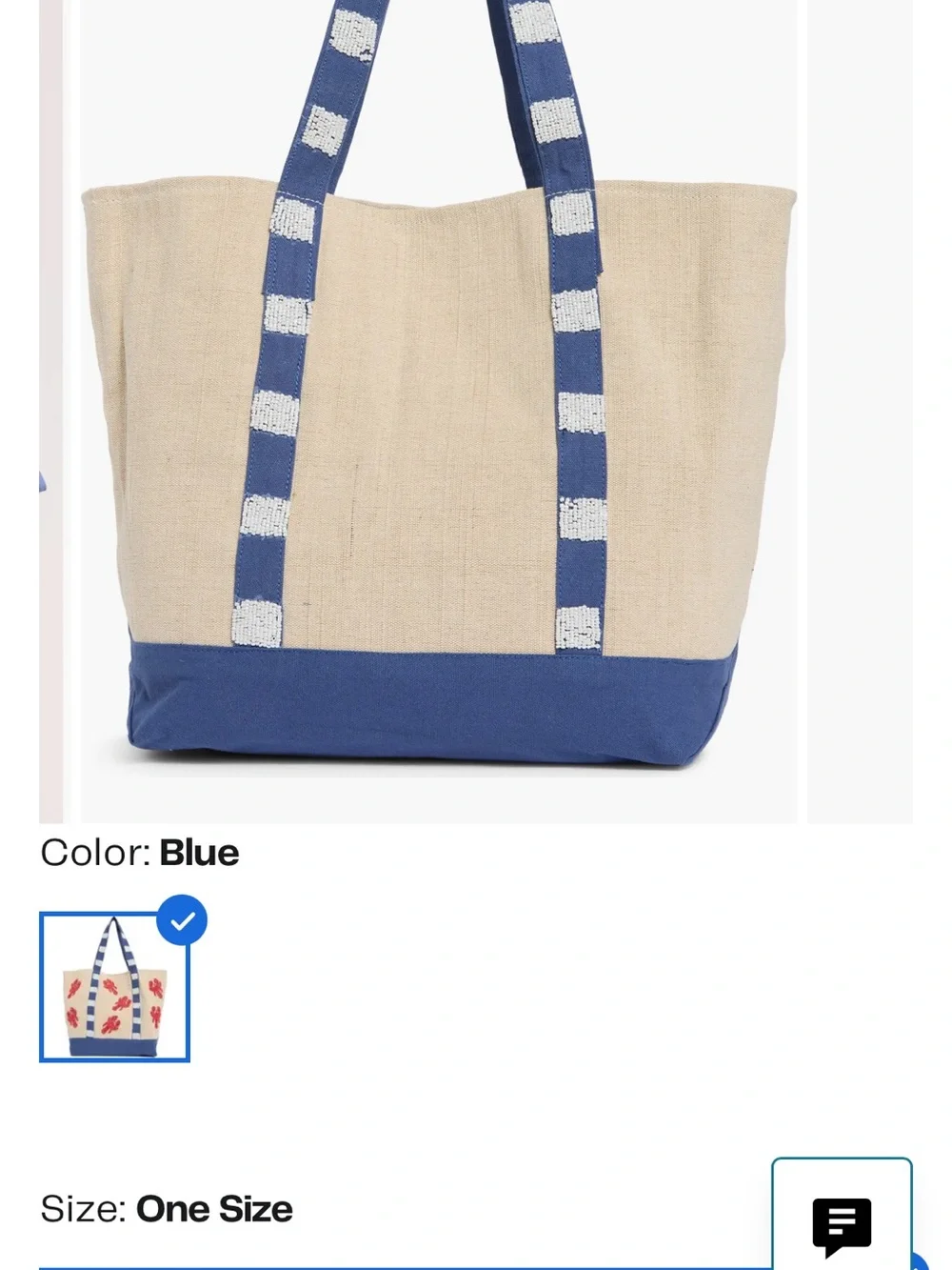 NWT SOL and MER large beaded tote bag.